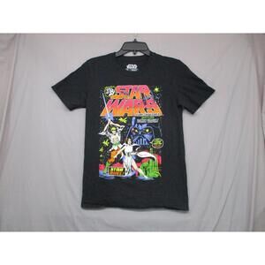 Mad Engine Black Star Wars Graphic Tee T-Shirt Unisex Size‎ Small